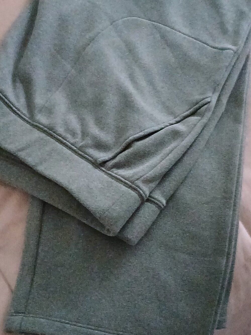 Denim & Co. Active Fleece Regular Straight Leg Pants